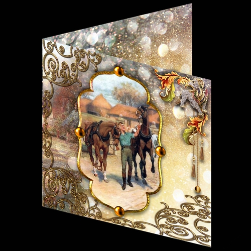 Misty  Morning - Fresh Horses