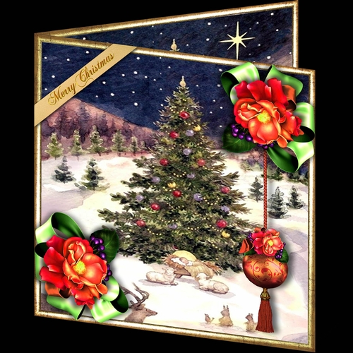 Christmas in Green and Red