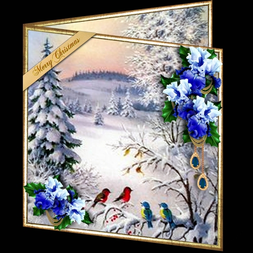 Christmas in Indigo and Blue