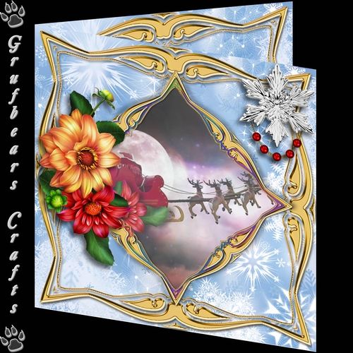 Pictures in the snow - Santa