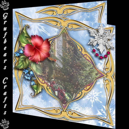 Pictures in the snow - Christmas Tree