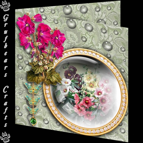 A Sprinkling of Flowers Hollyhock