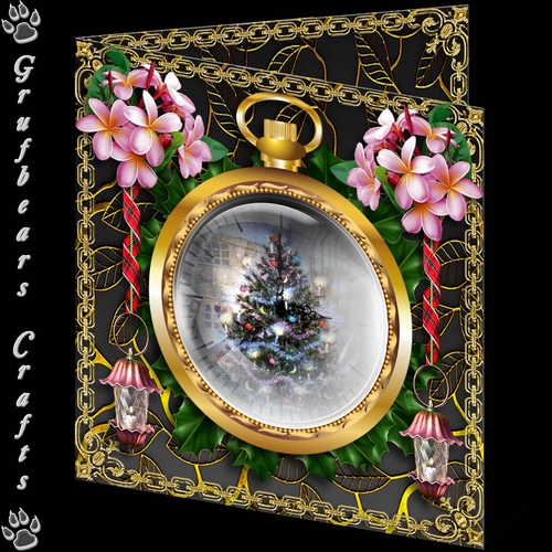 Christmas Time Fob Watch - Frangipane