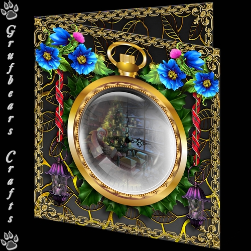 Christmas Time Fob Watch - Himalayan Poppies