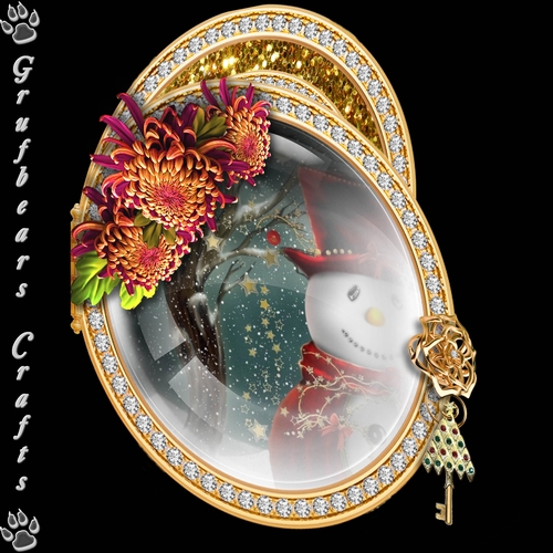 Diamond Christmas - Red snowman