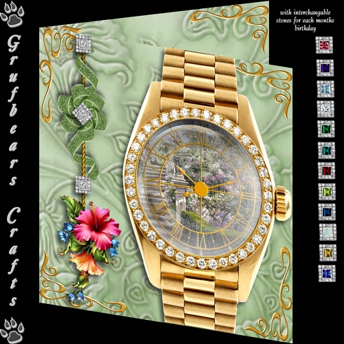 Celebration Time Birthday Watch - Hibiscus