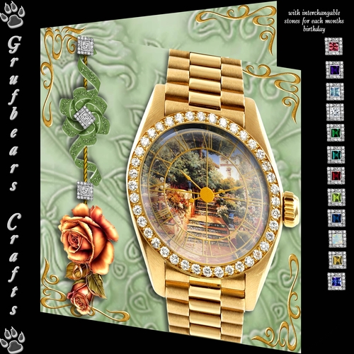 Celebration Time Birthday Watch - Gold Rose