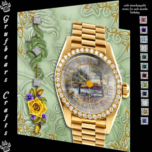 Celebration Time Birthday Watch - Spring Flowers