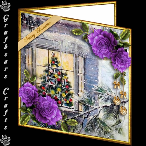 Christmas Roses in Lavender