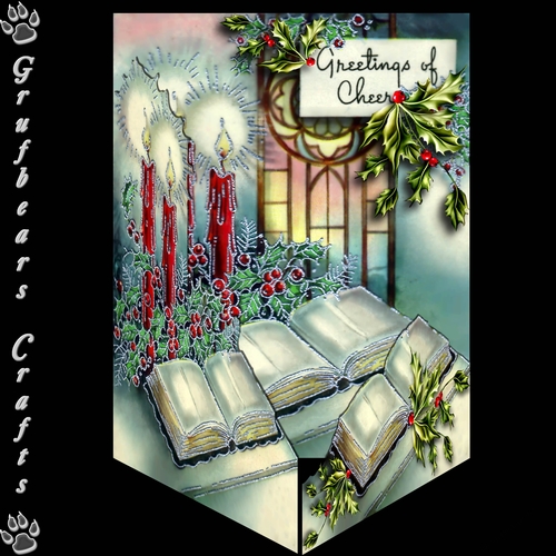 Layered Christmas - Book and Window