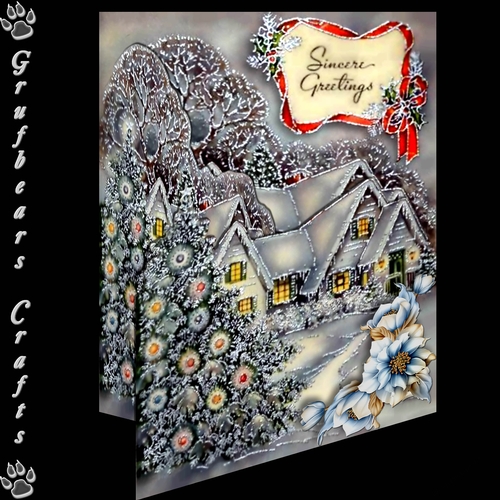 Layered Christmas - Cabin
