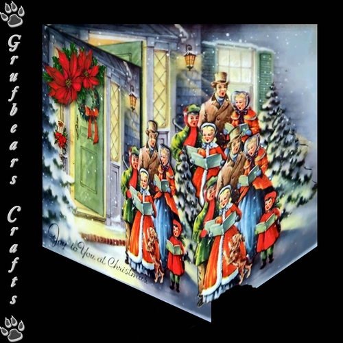Layered Christmas - Carollers