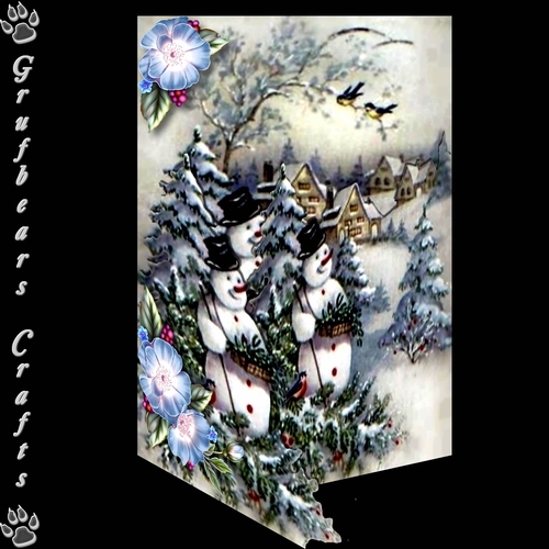 Layered Christmas - Snowman