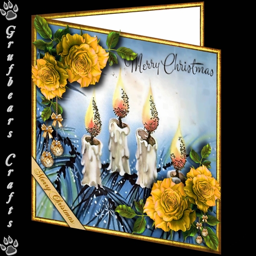 Christmas Roses - Candles