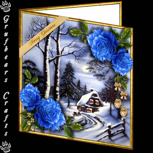 Christmas Roses - Winter Moonlight