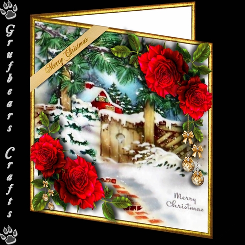 Christmas Roses - Garden Gate red