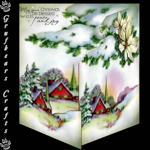 Layered Christmas - Winter Landscape