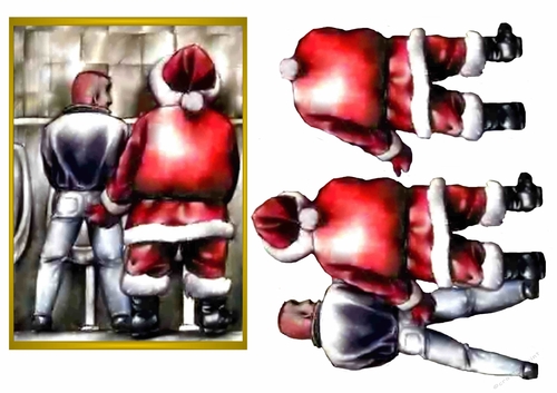 Santa Goose decoupage sheet B