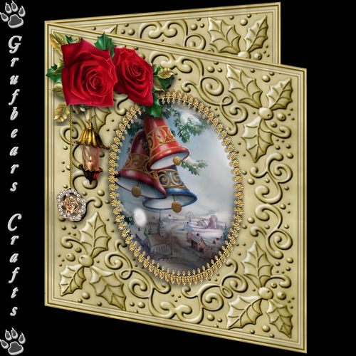 Embossed Holly - Christmas Bells