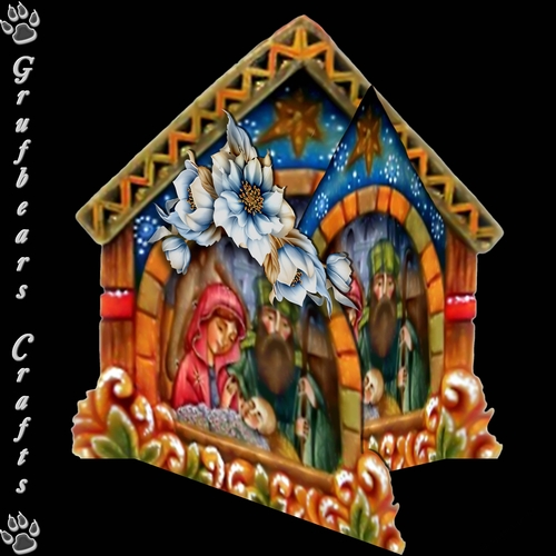 Layered Christmas - Nativity 1