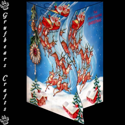 Layered Christmas - Santa Sleigh