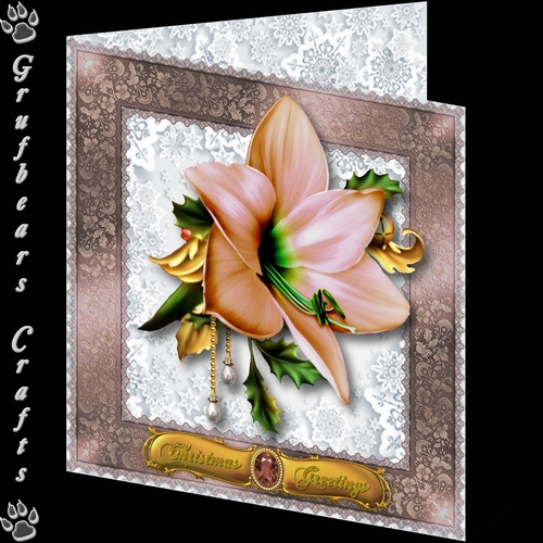 Christmas Corsage - Apricot Amaryllis