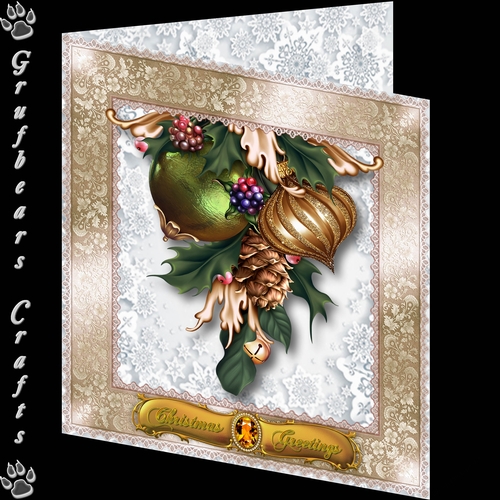Christmas Corsage - Baubles and Berries