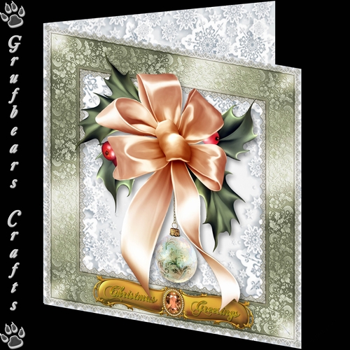 Christmas Corsage - Bow and Bauble