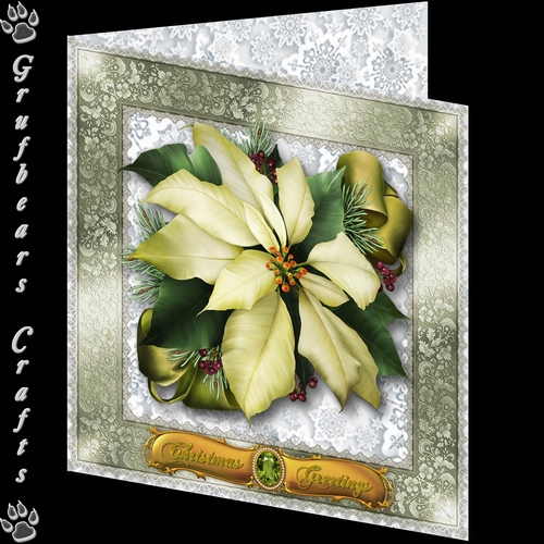 Christmas Corsage - Cream Pointsetta