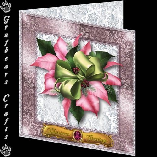 Christmas Corsage - Pink Poinsetta