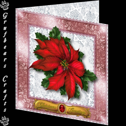 Christmas Corsage - Red Poinsetta