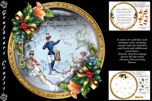 12 Days of Christmas Plate Cards - Drummers