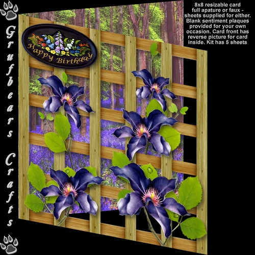 Garden Trellis - Bluebell Wood