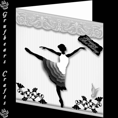 3D Silhouette Ballerina 1