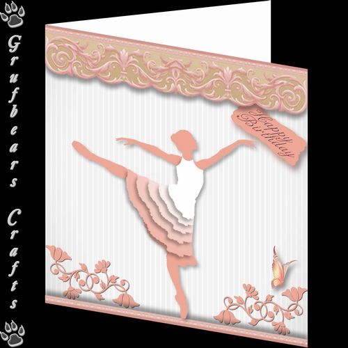 3D Silhouette Ballerina 2