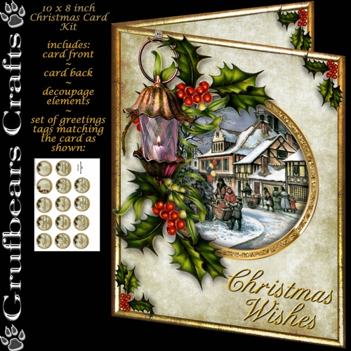 10 x 8 inch Christmas - Balloons