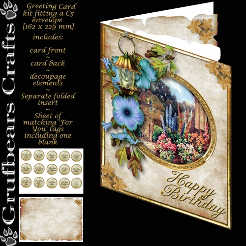 C5 Greetings - Larkspur Cottage