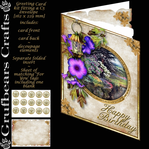 C5 Greetings -  Old World Garden