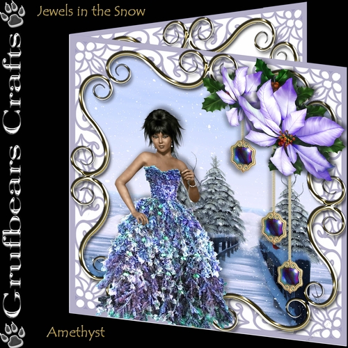 Jewels in the Snow - Amethyst