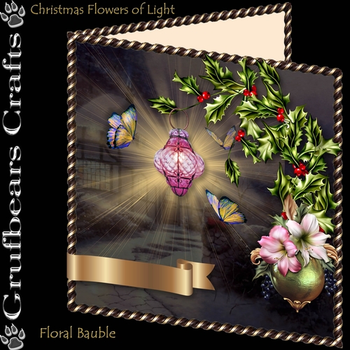 Christmas Flower of Light - Floral Bauble