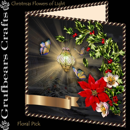 Christmas Flower of Light - Floral Pick