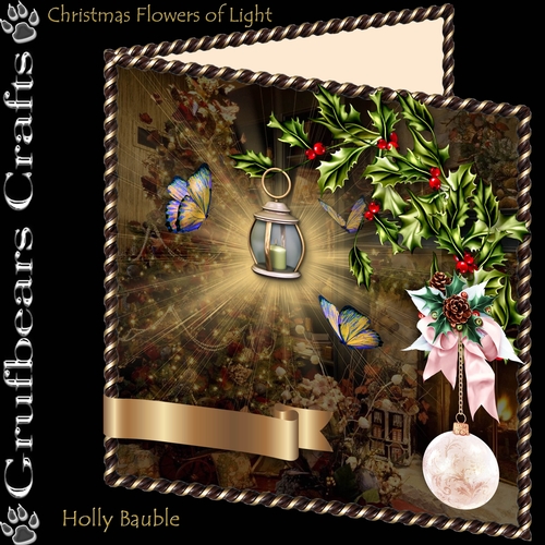 Christmas Flowers of Light - Holly Bauble