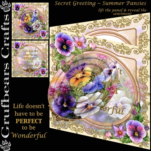 Secret Greeting - Pansies