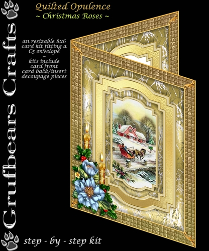 Quilted Opulence - Christmas Roses