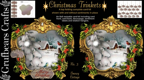 Christmas Trinkets - Snowy Cottage