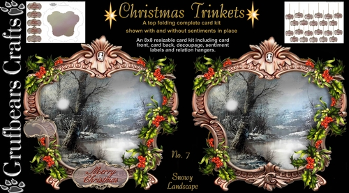 Christmas Trinkets - Snowy Landscape