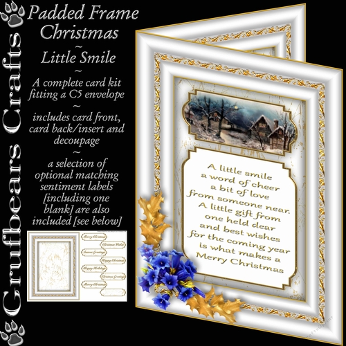 Padded Frame Christmas - Little Smile
