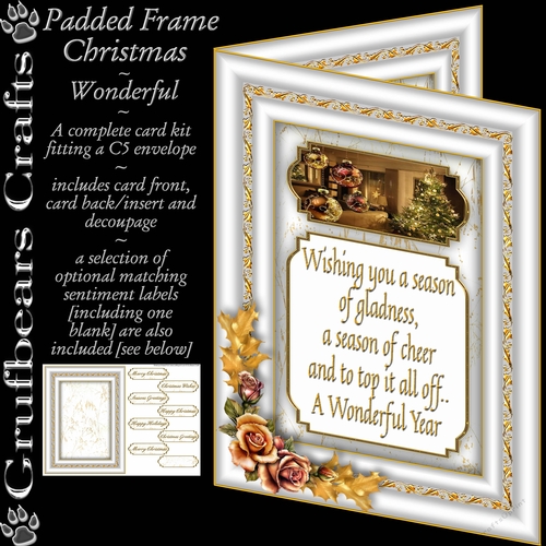 Padded Frame Christmas - Wonderful