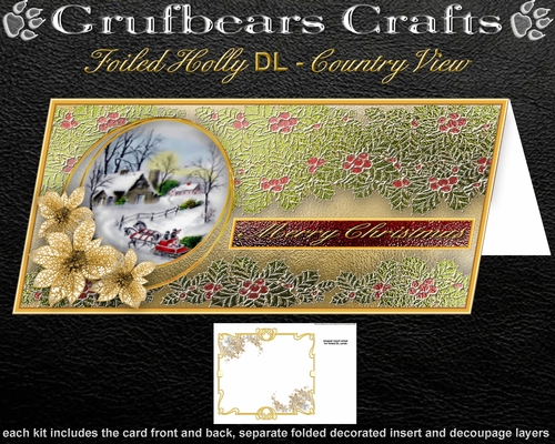 Foiled Holly DL - Country View