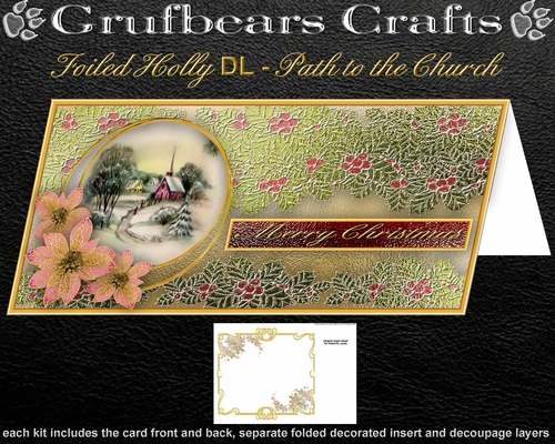 Foiled Holly DL - Path to the Church